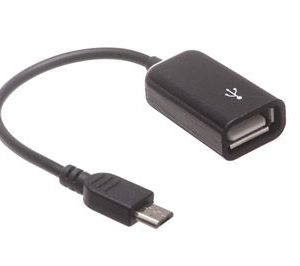 USB 2.0 Micro to A Female - OTG Cable - 6 IN